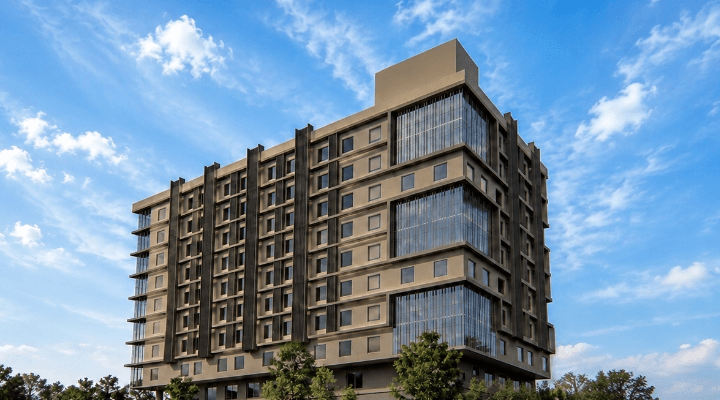 Deccan Serai Grande, Gachibowli facade